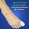 ViveSole Toe Guard 20 Pack - Silicone Gel Tubes - Protector Cap for Feet, Women and Men - Pain Relief Cushion Pads for Blisters, Ingrown Toenails, Hammer Toes and Corns - Tubing Separator Covers