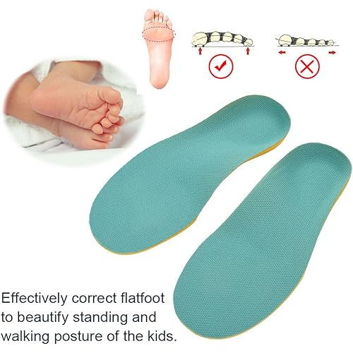 Kids Shoes Insoles Orthotic Corrective Arch 5 Sizes Support Feet Soft Cushion Shoe Inserts Insoles Pads for KidsL