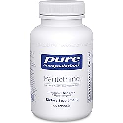 Pure Encapsulations - Pantethine - Hypoallergenic Supplement Supports Healthy Lipid Metabolism and Cardiovascular Function - 120 Capsules