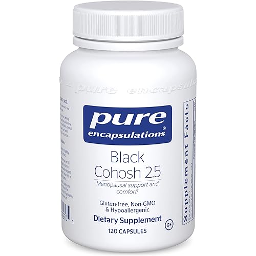Pure Encapsulations Black Cohosh 2.5 | Hypoallergenic Supplement to Offer Support During Menopause | 120 Capsules
