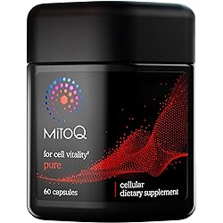 MitoQ Advanced CoQ10 Ubiquinol Supplement, Antioxidant Support for Mitochondria, Organ Health, Healthy Aging, and Cellular Energy 60 Veggie Capsules