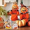 DERAYEE Halloween Burlap Treat Bags with Drawstrings, 6"x 8" Gift Candy Bags Goodie Bag for trick or treat Kids Halloween Party Favor 18Pcs