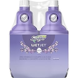 Swiffer WetJet Multi-Purpose Floor Cleaner Solution with Febreze Refill, Lavender Vanilla and Comfort Scent, 1.25 Liter Pack of 2