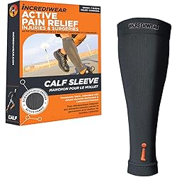 Incrediwear Calf Sleeve - Calf Sleeves for Men and Women to Help with Muscle Pain Relief, Shin Splints, and Muscle Recovery Charcoal, SM