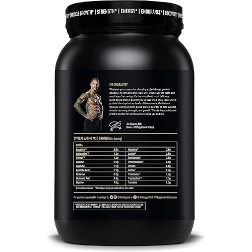Plant JYM Tiramisu Gourmet Dairy Free Plant Protein for Recovery, 5g BCAA, Lactose Free, Gluten Free for Men & Women 2lbs