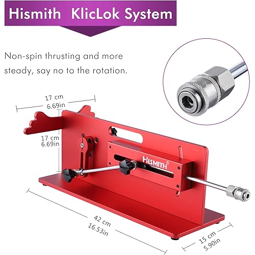 Hismith Premium Sex Machine with APPRemoteWire 3 in 1 Control, Table Top 2.0 Pro Love Machine with KlicLok System, Adjustable Fucking Machine Gun for Men and Women