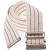 COW&COW Transfer and Gait Belt 60inch - Transfer Walking and Standing Assist Aid for Caregiver Nurse Therapist 2 inches- with Metal BuckleBeige