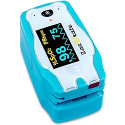 Zacurate Children Digital Fingertip Pulse Oximeter Blood Oxygen Saturation Monitor with Adorable Animal Theme not for newborninfant