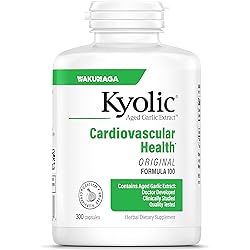 Kyolic Aged Garlic Extract Formula 100, Original Cardiovascular, 300 Capsules Packaging May Vary