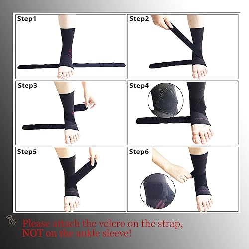 Jupiter Foot Sleeve Pair with Compression Wrap, Ankle Brace For Arch, Ankle Support, Football, Basketball, Volleyball, Running, For Sprained Foot, Tendonitis, Plantar Fasciitis