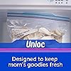 Ziploc Quart Food Storage Freezer Bags, Grip 'n Seal Technology for Easier Grip, Open, and Close, 75 Count