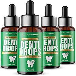 4 Pack Dentitox Pro for Gums Dentinox Pro Dental Dropper Healthy Gum and Teeth DentitoxPro Liquid Drops Mouth 8oz