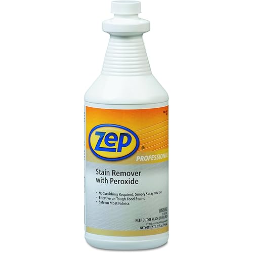 Zep Professional 1041705 Stain Remover with Peroxide, Quart Bottle Case of 6