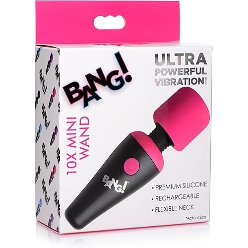 Bang! 10X Ultra Powerful Silicone Mini Wand - Pink
