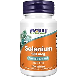 NOW Supplements, Selenium L-Selenomethionine 100 mcg, Essential Mineral, 100 Tablets