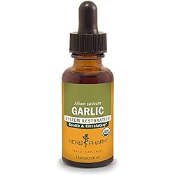 Herb Pharm Certified Organic Garlic Liquid Extract for Cardiovascular and Circulatory Support - 1 Ounce