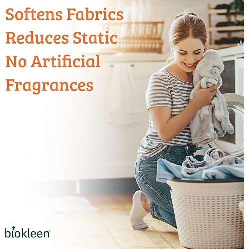 Biokleen Laundry Dryer Sheets - 160 Sheets - Fabric Softener, Eco-Friendly, Plant-Based, No Artificial Fragrance, Colors or Preservatives, Citrus Essence