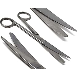 A2Z-SB02CV Dissecting Scissors, SharpBlunt Point Blades, 5.5" 14cm, Curved, Premium Quality, Stainless Steel