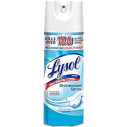 Lysol Disinfectant Spray, Sanitizing and Antibacterial Spray, For Disinfecting and Deodorizing, Crisp Linen, 1 Count, 12.5 fl oz