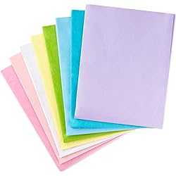 Hallmark Bulk Tissue Paper for Gift Wrapping Pastel Rainbow, 8 Colors 120 Sheets for Easter, Mothers Day, Birthdays, Gift Wrap, Crafts, DIY Paper Flowers, Tassel Garland and More