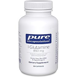 Pure Encapsulations L-Glutamine 850 mg | Supplement for Immune and Digestive Support, Gut Health and Lining Repair, Metabolism Boost, and Muscle Support | 90 Capsules