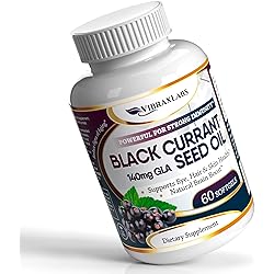 Black Currant Oil 1000mg - Hexane Free – Natural Anti Aging Antioxidant with High GLA Formula – Supports Hair, Skin, Joint & Eye Health – Premium Black Currant Seed Oil Softgel Supplement