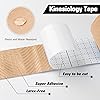 Kinesiology Tape 2Pack for Sports and Recovery, Water Resistant, Latex Free Premium Elastic Cotton Athletic Tape by Weltroice 2Pack, 16.4FT Each, Nude
