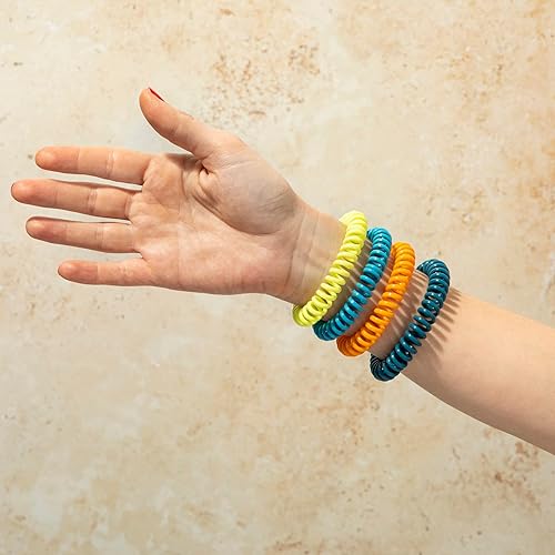 Cliganic 20 Pack Mosquito Repellent Bracelets, DEET-Free Bands, Individually Wrapped Packaging May Vary