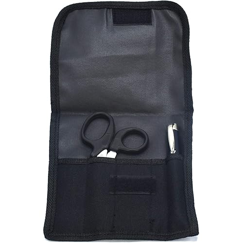 AAProTools Nylon 5 Pockets Nurse Organizer Bag Pouch for Accessories Tool Case Medic Care Kit CASE ONLY Black