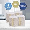 Medpride Self Closure Elastic Bandages with Hook & Loop Fasteners [4 Rolls]- Athletic Flex Tape for Customized Compression- Knee Ankle Wrist Bandage Wraps –2'' x 5 Yards - Tan Color