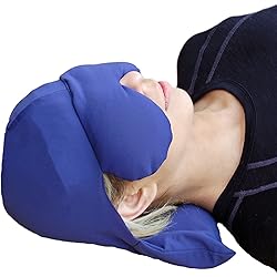 Sinus Pressure & Migraine Headache Relief Cap and Eye Wrap - Deep Penetrating Herbal Ice hat for Hot or Cold Sinus Pain Relief