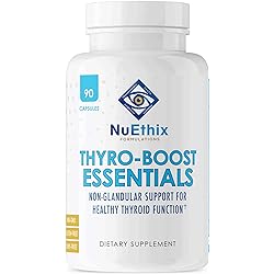 NuEthix Formulations Thyro-Boost Essentials, Non-Glandular Support to Assist with Optimal Thyroid Function, 90 Capsules