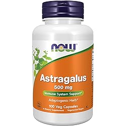 NOW Supplements, Astragalus Astragalus membranaceus 500 mg, Immune System Support, 100 Capsules