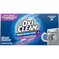 OxiClean Washing Machine Cleaner with, ODOR BLASTERS, 4 Count