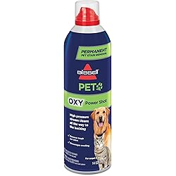 BISSELL Pet Power Shot Oxy for Carpet & Area Rugs, 14 ounces, 13A21 , Black