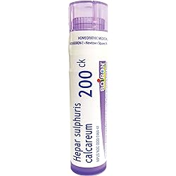 Boiron Hepar Sulphuris Calcareum 200Ck Homeopathic Medicine for Cough - 80 Pellets