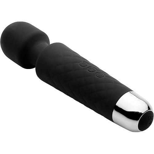 Lynx Silicone Multi-Speed Rechargeable Travel Wand - Black