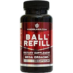 Ball Refill by Vigor Labs Semen Volumizer & Male Enhancement Supplement | Boost Sexual Drive & Libido | Improved Orgasms & Sexual Performance | Increase Semen Volume | 30 Capsules