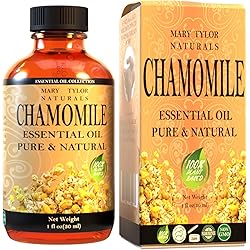 Chamomile Essential Oil 1 oz, Premium Therapeutic Grade, 100% Pure and Natural, Perfect for Aromatherapy, Diffuser, DIY by Mary Tylor Naturals