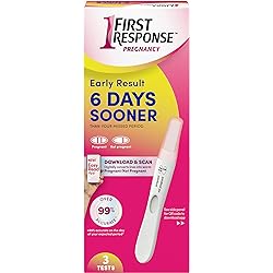 First Response Early Result Pregnancy Test, 3 Count Pack of 1 Packaging & Test Design May Vary