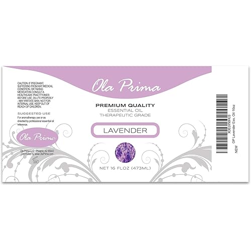 Ola Prima Oils 16oz - Lavender Essential Oil - 16 Fluid Ounces