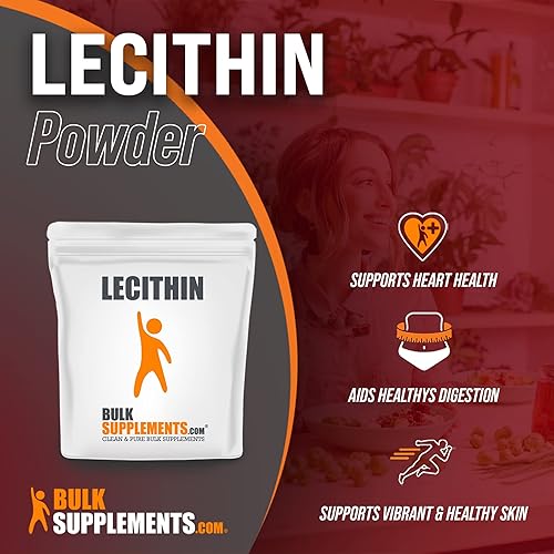 BulkSupplements.com Lecithin Powder - Lactation Support - Soy Lecithin Powder - Milk Flow Supplements - Breastfeeding Supplements 500 Grams - 1.1 lbs