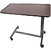 FixtureDisplays® Medical Adjustable Overbed Bedside Table with Wheels Hospital and Home Use Product Weight 20 Lbs, Assembly Video Provided 15415-NPF