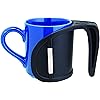 HealthSmart DUO Beverage Grip Handle for Mugs, Glasses and Bottles, Protects Hands from Hot Mug Surfaces, White,0.5 Pound