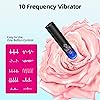Sexpplis Bullet for Women Mini,Vibrate with 10 Powerful Modes Portable Magnetic Rechargeable,Waterproof Massager for Couples Black 2.79&#34