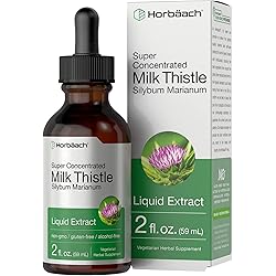 Milk Thistle Extract | 2 fl oz | Alcohol Free | Vegetarian, Non-GMO & Gluten Free Liquid | by Horbaach