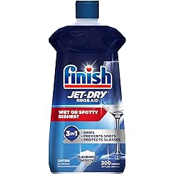 Finish Jet-dry, Rinse Agent, Ounce Blue 32 Fl Oz Packaging May Vary