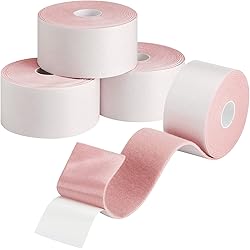 4 Pieces 2 x 5 yd Moleskin Roll for Feet Blister Prevention Soft Cotton Adhesive Moleskin Tape Extra Soft Plush Moleskin for Feet, Sensitive Skin, Blisters, Calluses, Corns, Baby4 Pieces