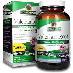 Nature's Answer Valerian Root Vegetarian Capsules, 180-Count