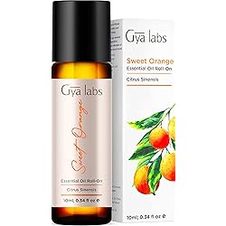 Gya Labs Sweet Orange Essential Oil Roll-On 10ml - Sweet, Citrusy Scent